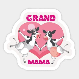 a couple of milk cows grand mama Sticker